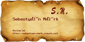 Sebestyén Márk névjegykártya